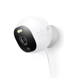 eufy Security Solo OutdoorCam, All-in-One Outdoor Security Camera with 2K Resolution, Spotlight, Color Night Vision, No Monthly Fees, Wired Camera, Security Camera Outdoor, IP67 Weatherproof