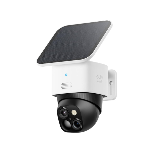 eufy Security SoloCam S340, Solar Security Camera, Wireless Outdoor Camera, 360° Pan & Tilt Surveillance, No Blind Spots, 2.4 GHz Wi-Fi, No Monthly Fee, HomeBase S380 Compatible